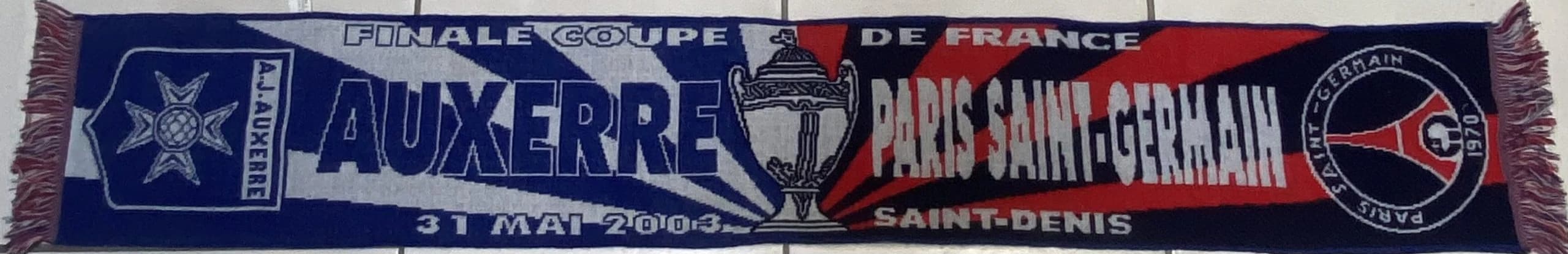 Auxerre vs PSG Coupe De France Scarf - view 1